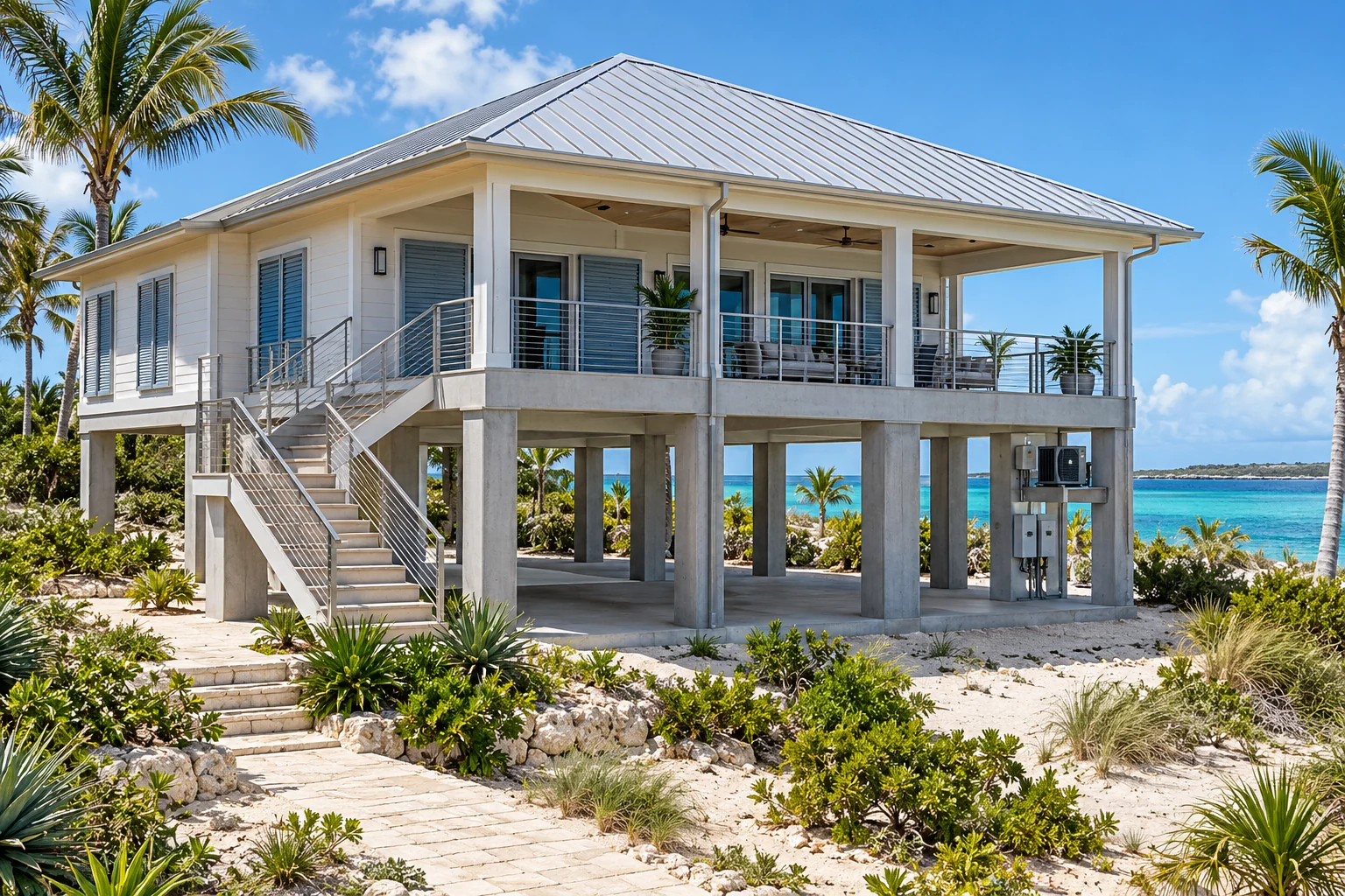 Elevated Flood-Resilient Island Home